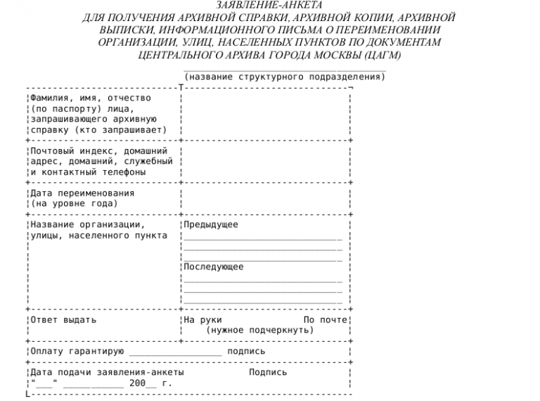 Анкета юридического лица образец заполнения